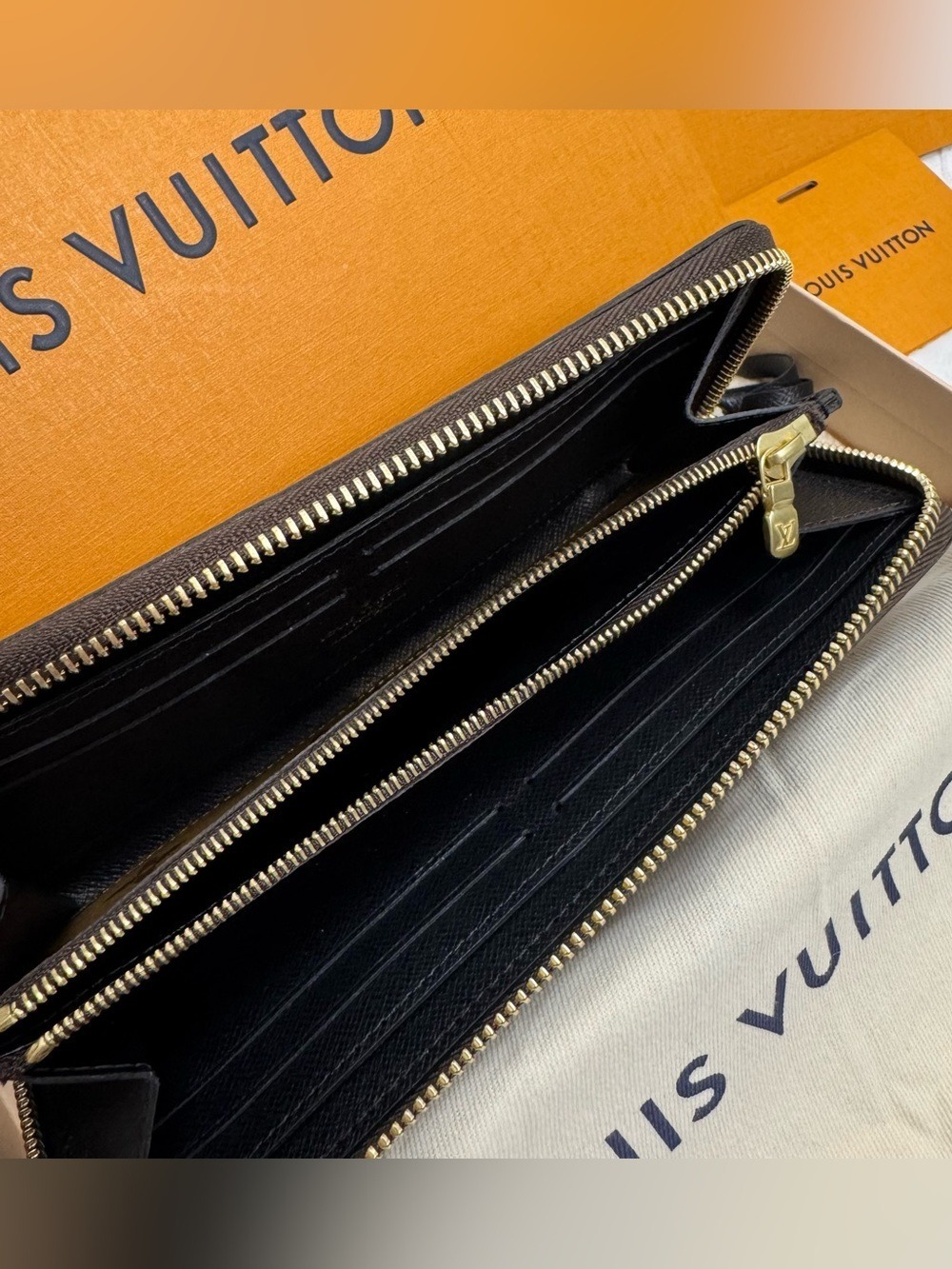 New Reverse Monogram Clémence Wallet- Box, Dust Bag Receipt Inc. - Picture 3 of 3